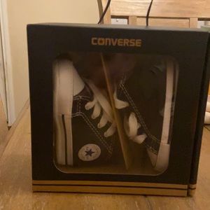 Black Converse Baby Shoes Size 1